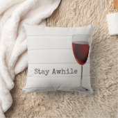 赤ワインのステイ中腰の枕 クッション (ブランケット)