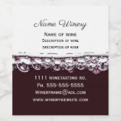 赤ワインのビジネスワインラベル ワインラベル (シングルラベル)