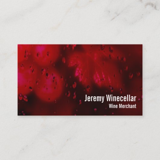 赤ワインのブドウ園 名刺 (正面)