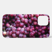 赤ワインのブドウ：甘い背景。 Case-Mate iPhoneケース (裏面 (横))