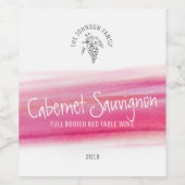 赤ワインのホームワインメーカーカスタムワインラベル ワインラベル (シングルラベル)