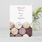 赤ワインのボトルはリハーサルの夕食に栓をします 招待状 (スタンド正面)