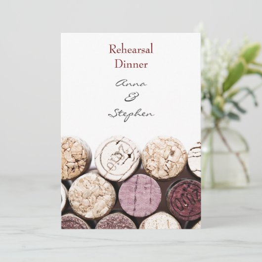 赤ワインのボトルはリハーサルの夕食に栓をします 招待状 (スタンド正面)