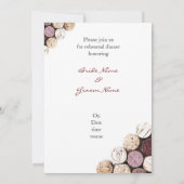 赤ワインのボトルはリハーサルの夕食に栓をします 招待状 (裏面)