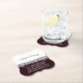 赤ワインの名刺プロモーションコースター ペーパーコースター (インサイチュ)