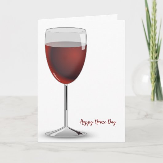 赤ワインの名前の日 カード (正面)