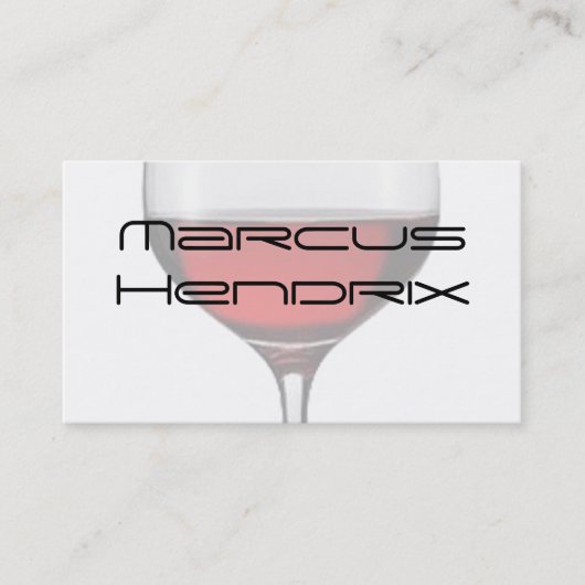 赤ワインの専門の名刺 名刺 (正面)