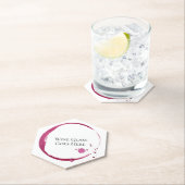 赤ワインの汚れ&ドリップラウンド紙コースターセット ラウンドペーパーコースター (インサイチュ)