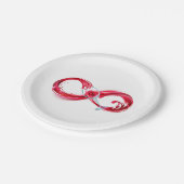 赤ワインの無限 ペーパープレート (アングル)