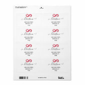 赤ワインの無限 ラベル (フルシート)