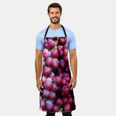 赤ワインの葡萄 エプロン (着用した状態)