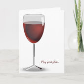 赤ワインの誕生日 カード (正面)