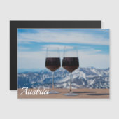 赤ワインの2杯を山々に添えて (正面/裏面)