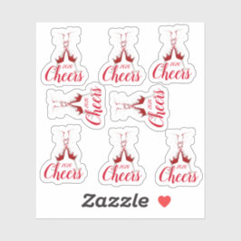 赤ワインを散らす8ワイングラス シール