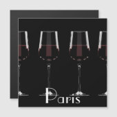 赤ワインを黒に塗ったワイングラス (正面/裏面)