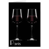 赤ワインを黒に塗ったワイングラス (正面)