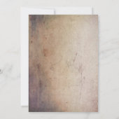 赤ワイングラスのオリーブウォーター色50誕生日 招待状 (裏面)