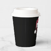 赤ワイングラスのクリスマスおもしろいクリスマス 紙コップ (右)