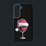 赤ワイングラスのクリスマスおもしろいクリスマス SAMSUNG GALAXY S22ケース<br><div class="desc">赤ワイングラスのクリスマスおもしろいクリスマスサンタ</div>