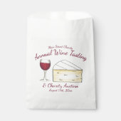 赤ワイングラスのブリーチーズテイスティングチャリティーイベント フェイバーバッグ (正面)