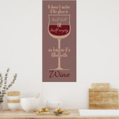 赤ワイングラスのポスター ポスター (キッチン)