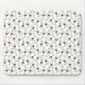 赤ワイングラスの泡 マウスパッド (正面)