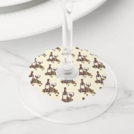 赤ワイングラスボトルぶどうワイン試飲ワイナリー ワイングラスタグ