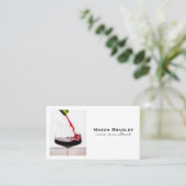 赤ワイングラス注 名刺 (スタンド正面)