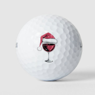 赤ワイングラス クリスマス おもしろ クリスマス サンタクロース ゴルフボール