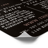 赤ワイングラス、ワインバー/ワイナリー広告ズ ポスター (角)