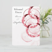 赤ワイングラス 招待状 (スタンド正面)