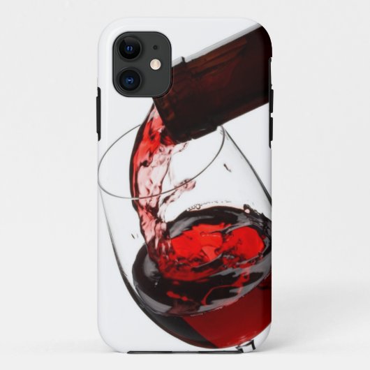赤ワイングラス Case-Mate iPhoneケース (裏面)