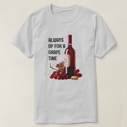 赤ワインタイム Tシャツ (デザイン正面)