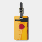 赤ワインタスカニー ラゲッジタグ (正面縦)