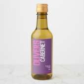 赤ワインパープルレッドワインメーカー文字ミニ ワインラベル (正面)