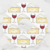 赤ワインブリーチーズテイスティングお祝い ワイングラスタグ (正面)