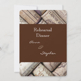 赤ワインボトルのコルク 招待状