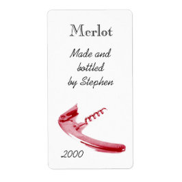 赤ワインボトルコルク ラベル
