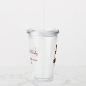 赤ワインボトルブドウのガラス試飲チャリティーイベント アクリルタンブラー (右)