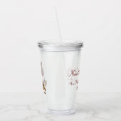 赤ワインボトルブドウのガラス試飲チャリティーイベント アクリルタンブラー (左)