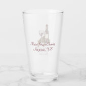 赤ワインボトルブドウのガラス試飲チャリティーイベント タンブラーグラス (裏面)