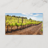 赤ワインボトル |ヴィネヤードワイナリーフィールド 名刺 (裏面)