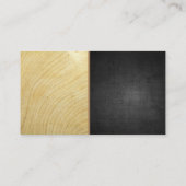 赤ワインボトル |濃いテクスチャ |木目 名刺 (裏面)