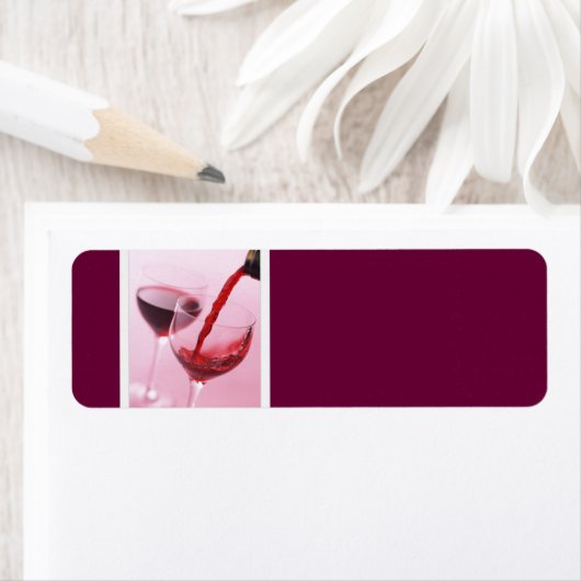 赤ワイン住所 シール (インサイチュ)