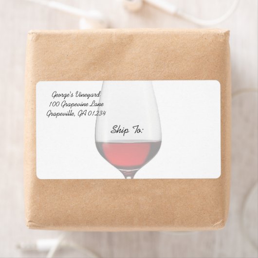 赤ワイン出荷/住所 シール (インサイチュ)