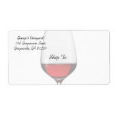 赤ワイン出荷/住所 シール (正面)