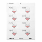 赤ワイン出荷/住所 シール (フルシート)