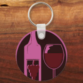 赤ワイン愛好家 キーホルダー (正面)