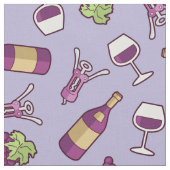 赤ワイン柄 ファブリック (クローズアップ)