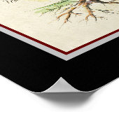 赤ワイン植物紙ポスター ポスター (角)